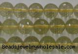 CLQ164 15.5 inches 12mm faceted round natural lemon quartz beads