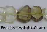 CLQ266 15.5 inches 13*18mm - 15*20mm freeform lemon quartz beads