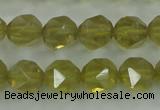 CLQ304 15.5 inches 12mm faceted nuggets lemon quartz beads