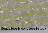 CLQ312 15.5 inches 8mm faceted nuggets lemon quartz beads