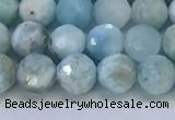 CLR118 15.5 inches 5.5mm faceted round larimar gemstone beads