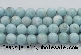 CLR15 15.5 inches 6mm round grade A natural larimar gemstone beads