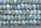 CLR159 15 inches 2*3mm faceted rondelle larimar beads wholesale