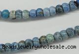 CLR200 15.5 inches 4*6mm rondelle larimar gemstone beads