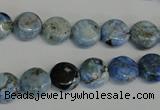 CLR208 15.5 inches 10mm flat round larimar gemstone beads