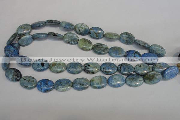 CLR215 15.5 inches 15*20mm oval larimar gemstone beads