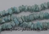 CLR31 15.5 inches natural larimar gemstone chip beads wholesale