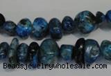 CLR315 15.5 inches 6*12mm nuggets dyed larimar gemstone beads