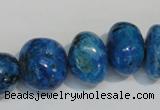 CLR316 15.5 inches 10*18mm nuggets dyed larimar gemstone beads