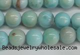 CLR352 15.5 inches 8mm round dyed larimar gemstone beads