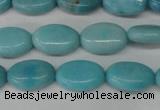 CLR371 15.5 inches 8*12mm oval dyed larimar gemstone beads