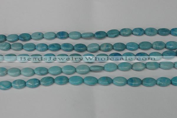 CLR371 15.5 inches 8*12mm oval dyed larimar gemstone beads