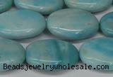 CLR375 15.5 inches 15*20mm oval dyed larimar gemstone beads