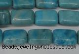 CLR391 15.5 inches 8*12mm rectangle dyed larimar gemstone beads