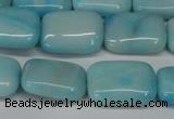 CLR392 15.5 inches 10*14mm rectangle dyed larimar gemstone beads