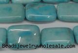 CLR393 15.5 inches 12*16mm rectangle dyed larimar gemstone beads