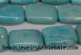 CLR394 15.5 inches 13*18mm rectangle dyed larimar gemstone beads