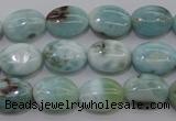 CLR40 15.5 inches 10*14mm oval natural larimar gemstone beads