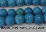 CLR401 15.5 inches 6mm round dyed larimar gemstone beads