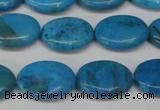 CLR420 15.5 inches 8*12mm oval dyed larimar gemstone beads