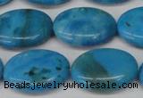 CLR424 15.5 inches 15*20mm oval dyed larimar gemstone beads