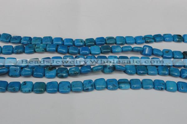 CLR430 15.5 inches 10*10mm square dyed larimar gemstone beads