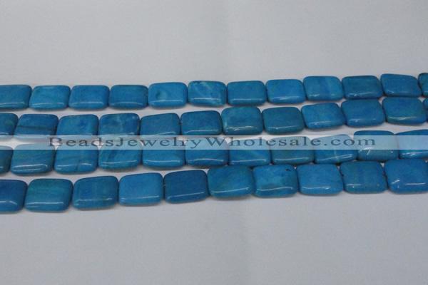 CLR442 15.5 inches 12*16mm rectangle dyed larimar gemstone beads