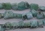 CLR47 15.5 inches 5*7mm – 10*12mm nuggets natural larimar beads