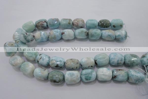 CLR53 15.5 inches 15*20mm – 18*22mm nuggets natural larimar beads