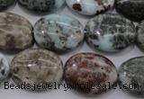 CLR56 15.5 inches 15*20mm oval natural larimar gemstone beads