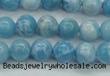 CLR602 15.5 inches 8mm round imitation larimar beads wholesale