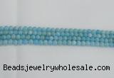 CLR70 15.5 inches 6mm round imitation larimar beads wholesale