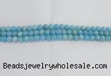 CLR71 15.5 inches 8mm round imitation larimar beads wholesale