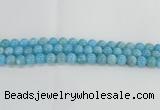 CLR72 15.5 inches 10mm round imitation larimar beads wholesale