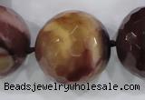 CLS07 15.5 inches 30mm faceted round large mookaite gemstone beads