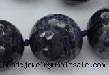 CLS12 15.5 inches 30mm faceted round large blue dumortierite beads