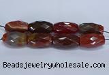 CLS400 7.5 inches 25*45mm faceted rice large red agate beads