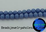 CLU106 15.5 inches 16mm round blue luminous stone beads