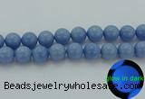 CLU108 15.5 inches 20mm round blue luminous stone beads