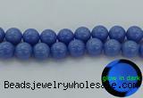 CLU118 15.5 inches 20mm round blue luminous stone beads