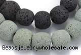 CLV02 14 inches 12mm ball natural lava loose beads wholesale