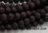 CLV201 15.5 inches 8mm round coffee natural lava beads wholesale