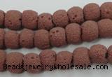 CLV360 15.5 inches 9mm ball dyed lava beads wholesale