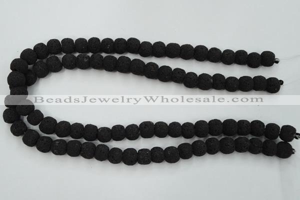 CLV380 15.5 inches 12mm ball dyed lava beads wholesale