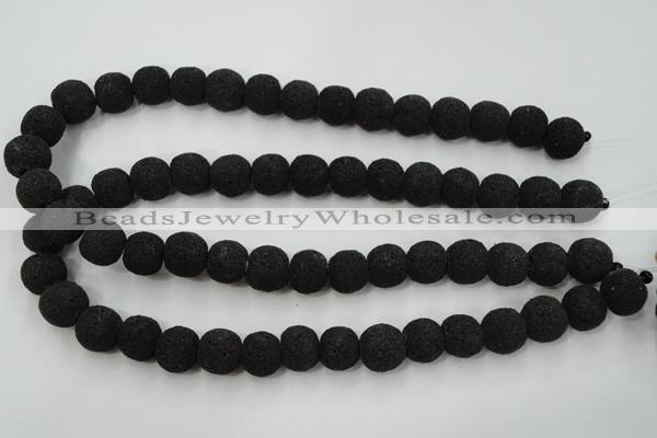 CLV381 15.5 inches 14mm ball dyed lava beads wholesale