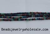 CLV520 15.5 inches 4mm round mixed lava beads wholesale