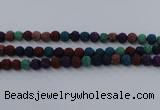 CLV522 15.5 inches 8mm round mixed lava beads wholesale