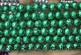 CLV537 15.5 inches 6mm round plated lava beads wholesale