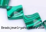 CMA09 15.5 inches 22mm rhombus imitate malachite beads Wholesale