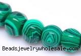 CMA18 10*12mm roundel imitate malachite gemstone beads Wholesale